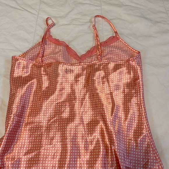 Adonna Pink and White Polka Dot Slip Dress - Picture 6 of 8